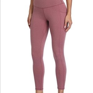 Heather red leggings